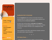 Tablet Screenshot of klangfaecher.de